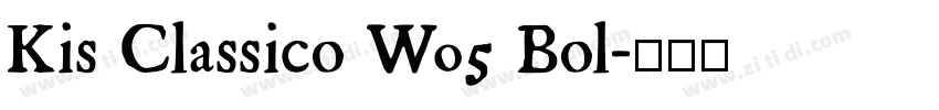 Kis Classico W05 Bol字体转换